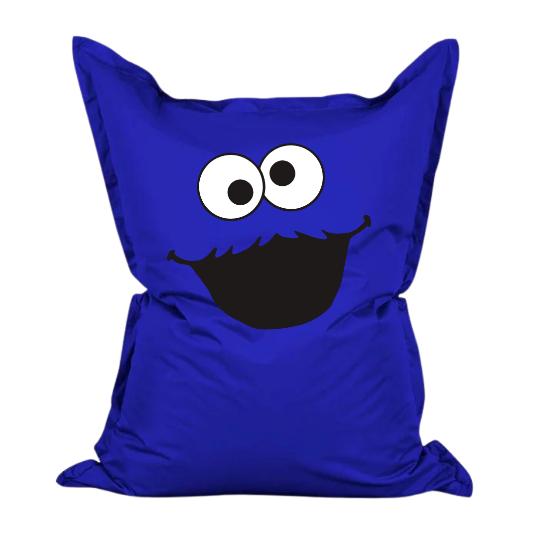Pouf Belly Pop con grafica Cookie Monster