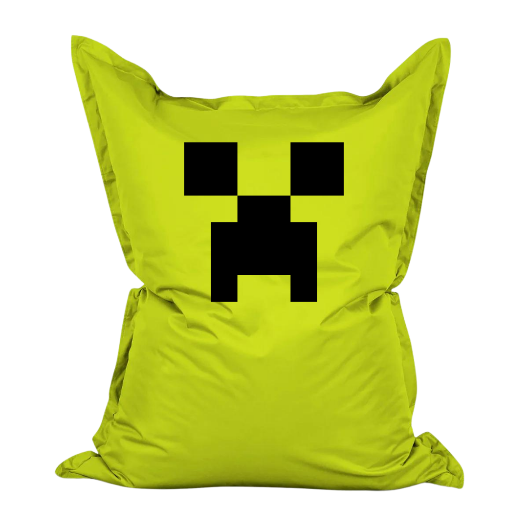 Pouf Belly Pop con grafica Creeper