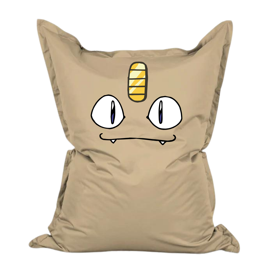 Pouf Belly Pop con grafica Meowth