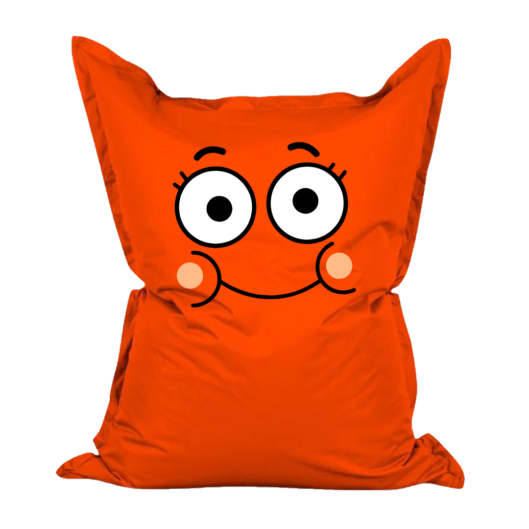 Pouf Belly Pop con grafica Darwin