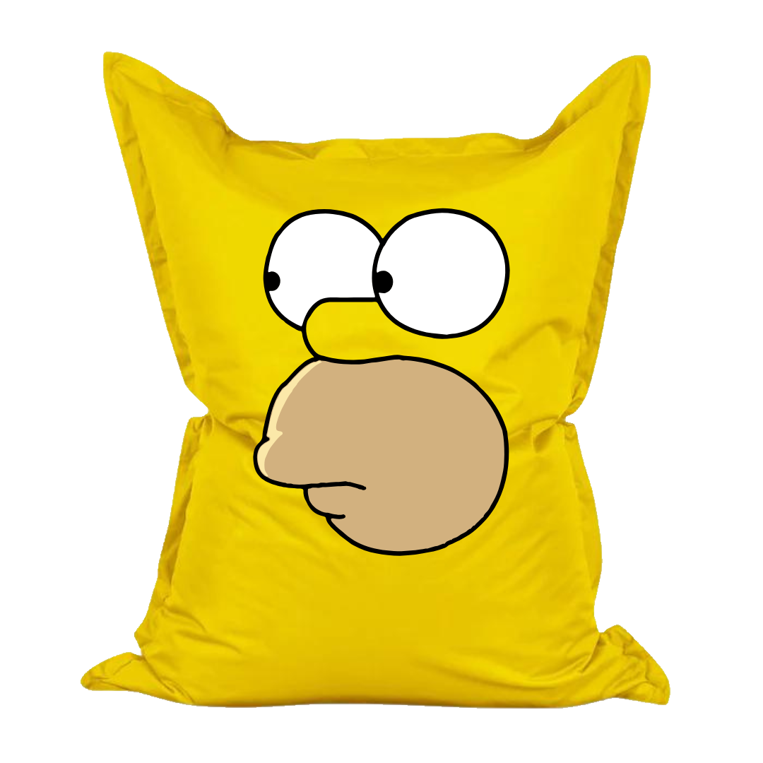 Pouf Belly Pop con grafica Homer